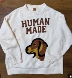 S HUMAN MADE ヒューマンメイド ニット ダックスフント 犬 - メルカリ