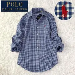 【新品未使用タグ付】現行品 ポロラルフローレン コットンシャツ チェック BD