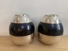 マテ茶カップ 牛角　部分的模様木製茶道具 パラグアイデザイン マテ茶カップ 牛角 部分的模様木製茶道具 パラグアイデザイン - メルカリ