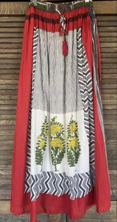 アメリカンラグシー　インドコットン　ロングスカート