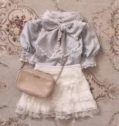 meltie waffle cake blouse-SODA　メルティ　ブラウス