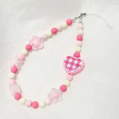 ビーズストラップ/キーホルダー　バッグチャーム ハンドメイド　NO.347