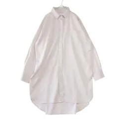 LEPSIM レプシィム 長袖 ロングシャツ ベージュ オーバーサイズ ドレープのサムネイル