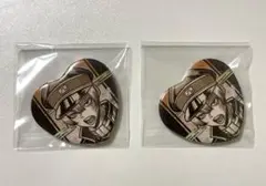 桃源暗鬼 ハート型缶バッジ 2点セット 不破真一