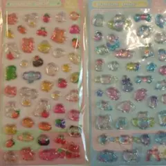 【訳あり】ぷっくり 立体シール 3Dステッカー 硬いタイプ