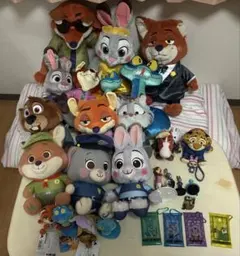 【！週末値下げ中！】ズートピア2 ぬいぐるみ・グッズ大量まとめ売り