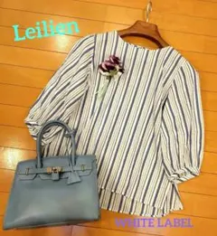 レリアン ホワイトレーベル 近年モデル ストライププルオーバーブラウス11L