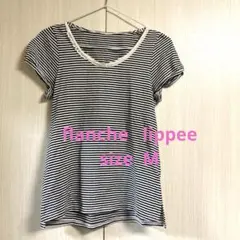 フランシュリッペ　レースボーダーTシャツ M