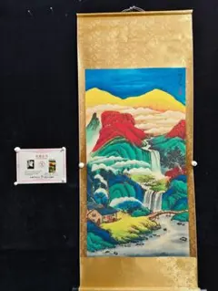 四尺中堂 中国伝統 山水画 春江垂釣 掛け軸 明代山水 四尺中堂 中国伝統 山水画 春江垂釣 掛け軸 明代山水 - メルカリ
