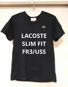 LACOSTE ラコステ Vネック 半袖 Tシャツ ブラック Sのサムネイル