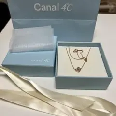 本日値下げ❗️8500→7900美品❣️Canal 4C ハートネックレス