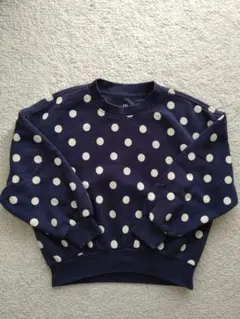 ギャップ キッズ ドット柄 トレーナー　120cm