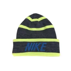 【00's】NIKE ナイキニット帽　ビーニー　センターロゴ　古着　Y2K