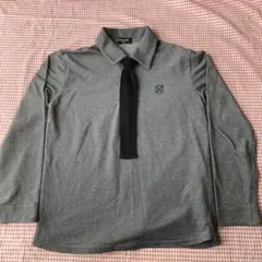 COMME CA ISM グレー長袖シャツ 140A