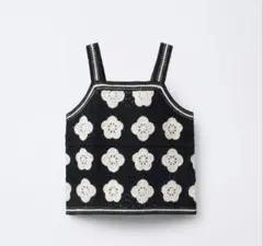 【新品タグ付】ZARA KIDS ザラキッズ フラワー柄ニットトップス 164