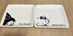 My Melody & Hello Kitty 皿 2枚セット LAWSON