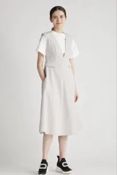 セルフォード　　バリエーションジャンパードレス　　ライトグレー