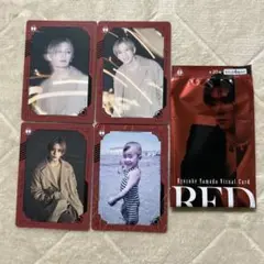 山田涼介 ビジュアルカード RED Collection 4枚セット