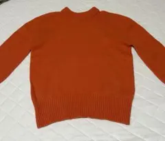 Mila Owen ウールブレンド 長袖セーター オレンジ