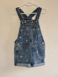 GAP 花柄 デニムオーバーオール 18-24ヶ月