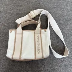 SAMANTHAVEGA　ロゴテープデニムトート（ミニ）