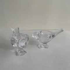 希少】北欧 ヌータヤルヴィTipu ソルト＆ペッパーset ガラスオブジェ