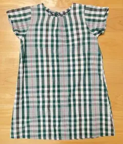 【Samansa Mos2 Lagom】　チェックワンピース　95〜100サイズ