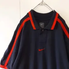 00s ナイキ ゴルフ センタースウッシュ刺繍ロゴ ポロシャツ S