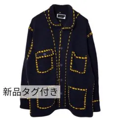 【新品未使用】 PHINGERIN ステッチニットコートネイビー25AWのサムネイル