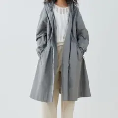 GALERIE VIE✨️2025 メモリータフタ ギャザースタンドカラーコートのサムネイル