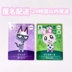 amiibo どうぶつの森　クリスチーヌ　ジャック アミーボ　カード　amibo