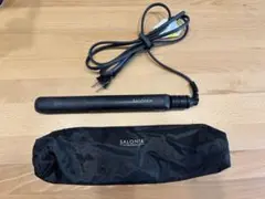 SALONIA ストレートヘアアイロン ブラック 収納袋付き