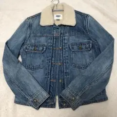 オールドネイビー　ボアデニムジャケット　レディース