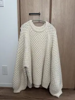 セレクトモカ アイボリー ケーブルニット セーター