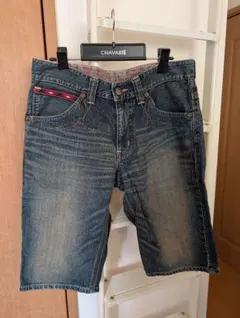 メンズ　ブルーデニムショートパンツ32㌅