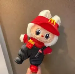 最安　ラブブ服　17cm らぶぶ服　着せ替えlabubu洋服　ぬい服マクドナルド