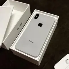 Apple iPhone X 256GB シルバー 箱付き
