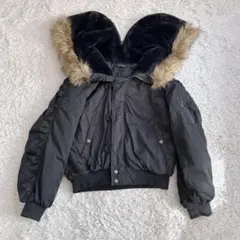 00s y2k N2B フライトジャケット ミリタリー　ブラック　y2k 短丈