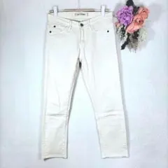 セポデニム　ブルーメイト　ホワイトジーンズ　白デニム　ローライズ　S