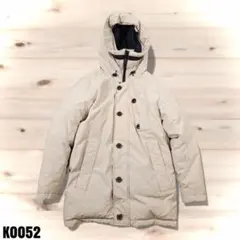 ノースフェイス ロングダウンジャケット ベージュ フード付 90/S K0052