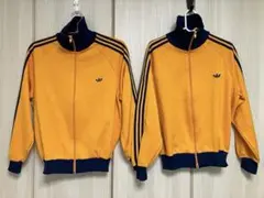 adidas 80s ヴィンテージ トラックジャケット オレンジ デサント