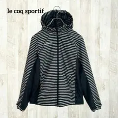 ルコックスポルティフ トラックジャケット ウィンドブレーカー M 紺 ボーダー