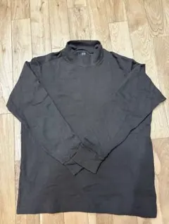 UNIQLO ブラウン ソフトタッチハイネックT 長袖XL ユニクロ