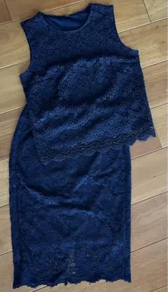 GU ユニクロ　総レースセットアップ　着画あり