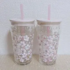 スターバックス　SAKURA2025ガラスタンブラー2個セット