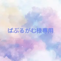 ばぶるがむ様専用ページ