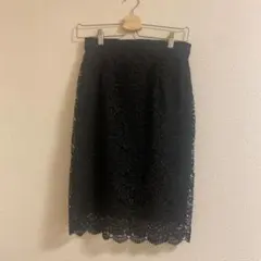 【未使用】レーススカート　UNIQLO ブラック