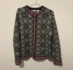 L.L.Bean ヴィンテージ　厚手　ノルディックカーディガン　アウター　長袖