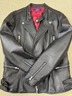 ITEMS URBAN RESEARCH レザージャケット 羊革　黒のサムネイル