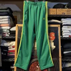 Y2K オールド adidas トラックパンツ レアカラー カメレオングリーン